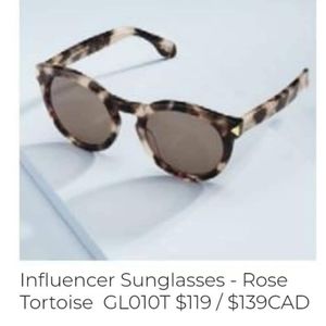 Stella and Dot Influencer Rose Tortoise Sunglasses Sunnies